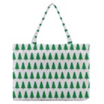 Christmas Background Christmas Tree Zipper Medium Tote Bag