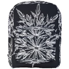 Ice Crystal Ice Form Frost Fabric Full Print Backpack by Sapixe