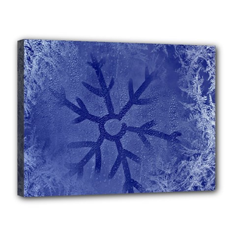 Winter Hardest Frost Cold Canvas 16  X 12  by Sapixe