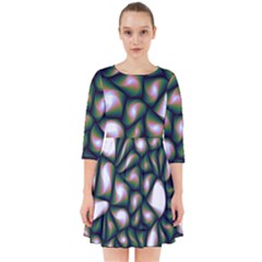 Fuzzy Abstract Art Urban Fragments Smock Dress by Sapixe