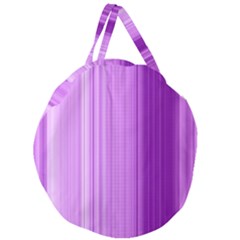 Background Texture Pattern Purple Giant Round Zipper Tote by Sapixe