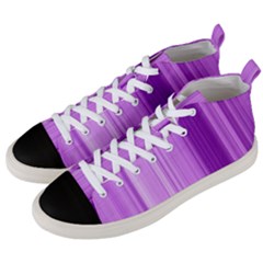 Background Texture Pattern Purple Men s Mid-top Canvas Sneakers by Sapixe