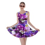 Graphic Background Pansy Easter Skater Dress