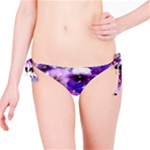 Graphic Background Pansy Easter Bikini Bottom