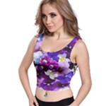 Graphic Background Pansy Easter Crop Top