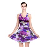 Graphic Background Pansy Easter Reversible Skater Dress