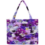 Graphic Background Pansy Easter Mini Tote Bag