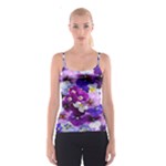 Graphic Background Pansy Easter Spaghetti Strap Top