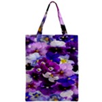 Graphic Background Pansy Easter Zipper Classic Tote Bag