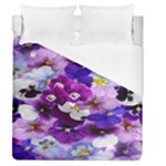 Graphic Background Pansy Easter Duvet Cover (Queen Size)