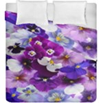 Graphic Background Pansy Easter Duvet Cover Double Side (King Size)