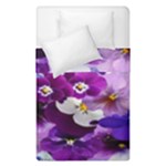 Graphic Background Pansy Easter Duvet Cover Double Side (Single Size)