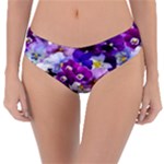 Graphic Background Pansy Easter Reversible Classic Bikini Bottoms