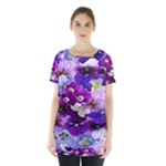 Graphic Background Pansy Easter Skirt Hem Sports Top