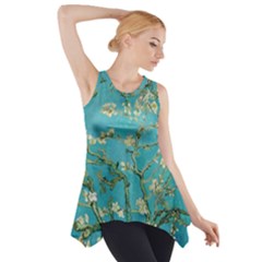 Almond Blossom  Side Drop Tank Tunic by Valentinaart