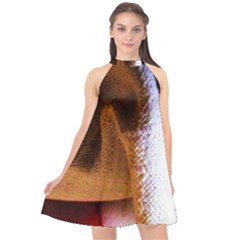 Colors And Fabrics 28 Halter Neckline Chiffon Dress 