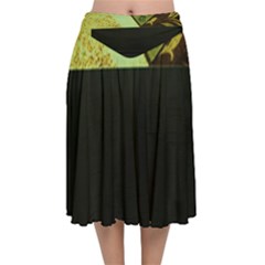 Colors And Fabrics 24 Velvet Flared Midi Skirt by bestdesignintheworld