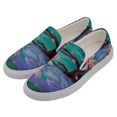 Magnolia By The River Bank Men s Canvas Slip Ons