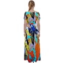 Africa  Kenia High Waist Short Sleeve Maxi Dress View2