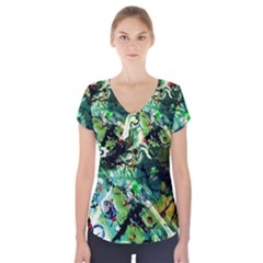 Jealousy   Battle Of Insects 4 Short Sleeve Front Detail Top by bestdesignintheworld