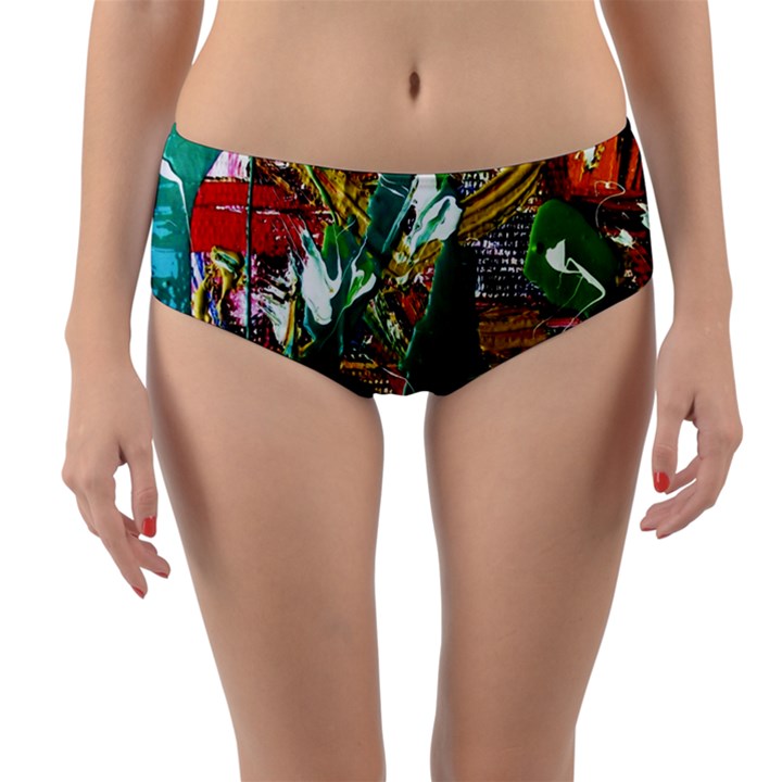 Oasis Reversible Mid-Waist Bikini Bottoms