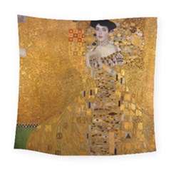 Adele Bloch-bauer I - Gustav Klimt Square Tapestry (large) by Valentinaart