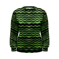 Modern Wavy Stripes Pattern Women s Sweatshirt by dflcprints