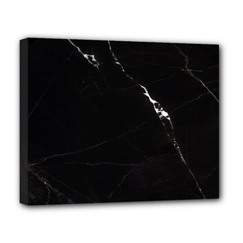 Black Marble Tiles Rock Stone Statues Deluxe Canvas 20  X 16   by Simbadda