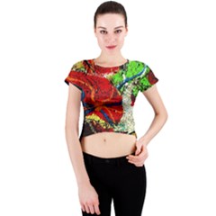 Coffee Land 1 Crew Neck Crop Top by bestdesignintheworld