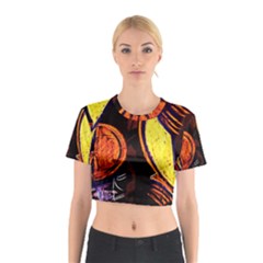 Cryptography Of The Planet Cotton Crop Top by bestdesignintheworld