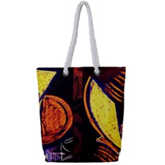Cryptography Of The Planet Full Print Rope Handle Tote (small) by bestdesignintheworld