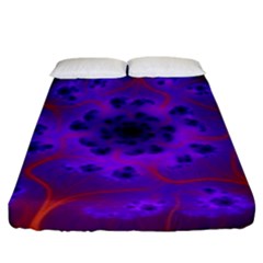 Fractal Mandelbrot Fitted Sheet (king Size) by Simbadda