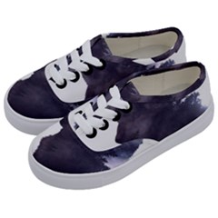 Black Wolf  Kids  Classic Low Top Sneakers by StarvingArtisan