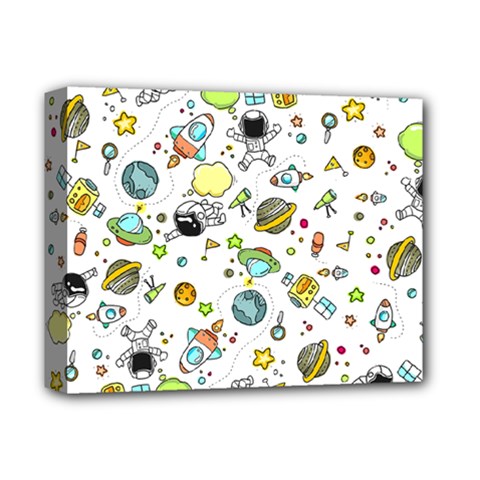 Space Pattern Deluxe Canvas 14  X 11  by Valentinaart