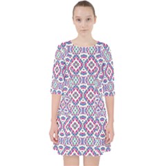 Colorful Folk Pattern Pocket Dress by dflcprints