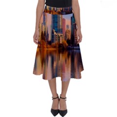 Vancouver Canada Sea Ocean Perfect Length Midi Skirt by Simbadda