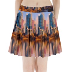 Vancouver Canada Sea Ocean Pleated Mini Skirt by Simbadda