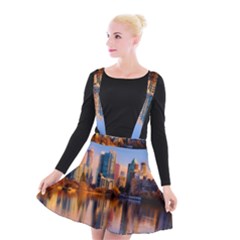 Vancouver Canada Sea Ocean Suspender Skater Skirt by Simbadda