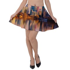 Vancouver Canada Sea Ocean Velvet Skater Skirt by Simbadda