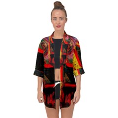 Abandoned Mine 2 Open Front Chiffon Kimono by bestdesignintheworld