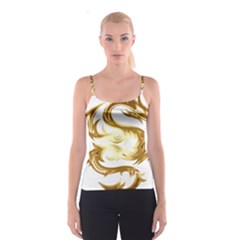 Dragon Animal Beast Creature Spaghetti Strap Top by Simbadda