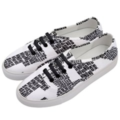 Yes No Typography Type Text Words Women s Classic Low Top Sneakers by Simbadda