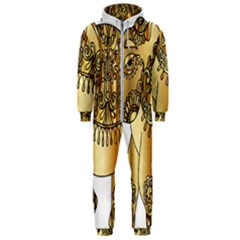 Gold Elephant Pachyderm Hooded Jumpsuit (men)  by Simbadda