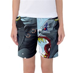 Demon Devil Evil Monster Alien Women s Basketball Shorts