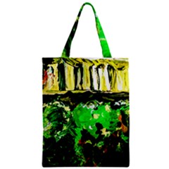 Old Tree And House With An Arch 6 Zipper Classic Tote Bag by bestdesignintheworld