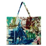 Clocks And Watch 4 Zipper Large Tote Bag