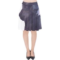 Grey Wolf  Velvet High Waist Skirt by StarvingArtisan