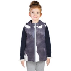 Grey Wolf  Kid s Hooded Puffer Vest by StarvingArtisan