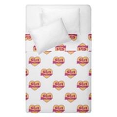 Girl Power Logo Pattern Duvet Cover Double Side (single Size) by dflcprints