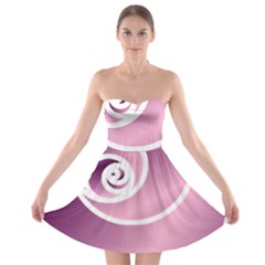 Rose  Strapless Bra Top Dress by Jylart